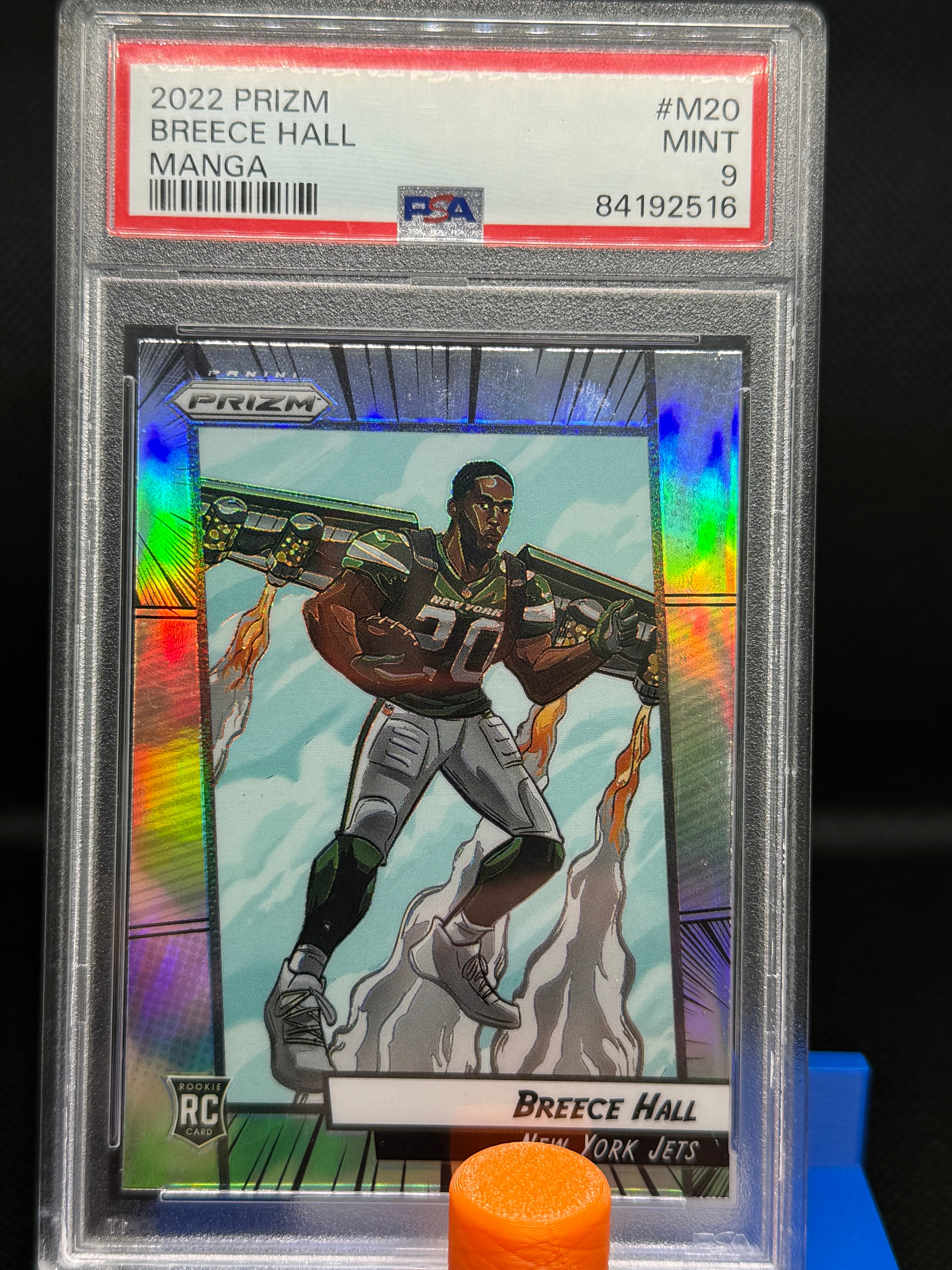 2022 Prizm Manga Breece Hall PSA 9