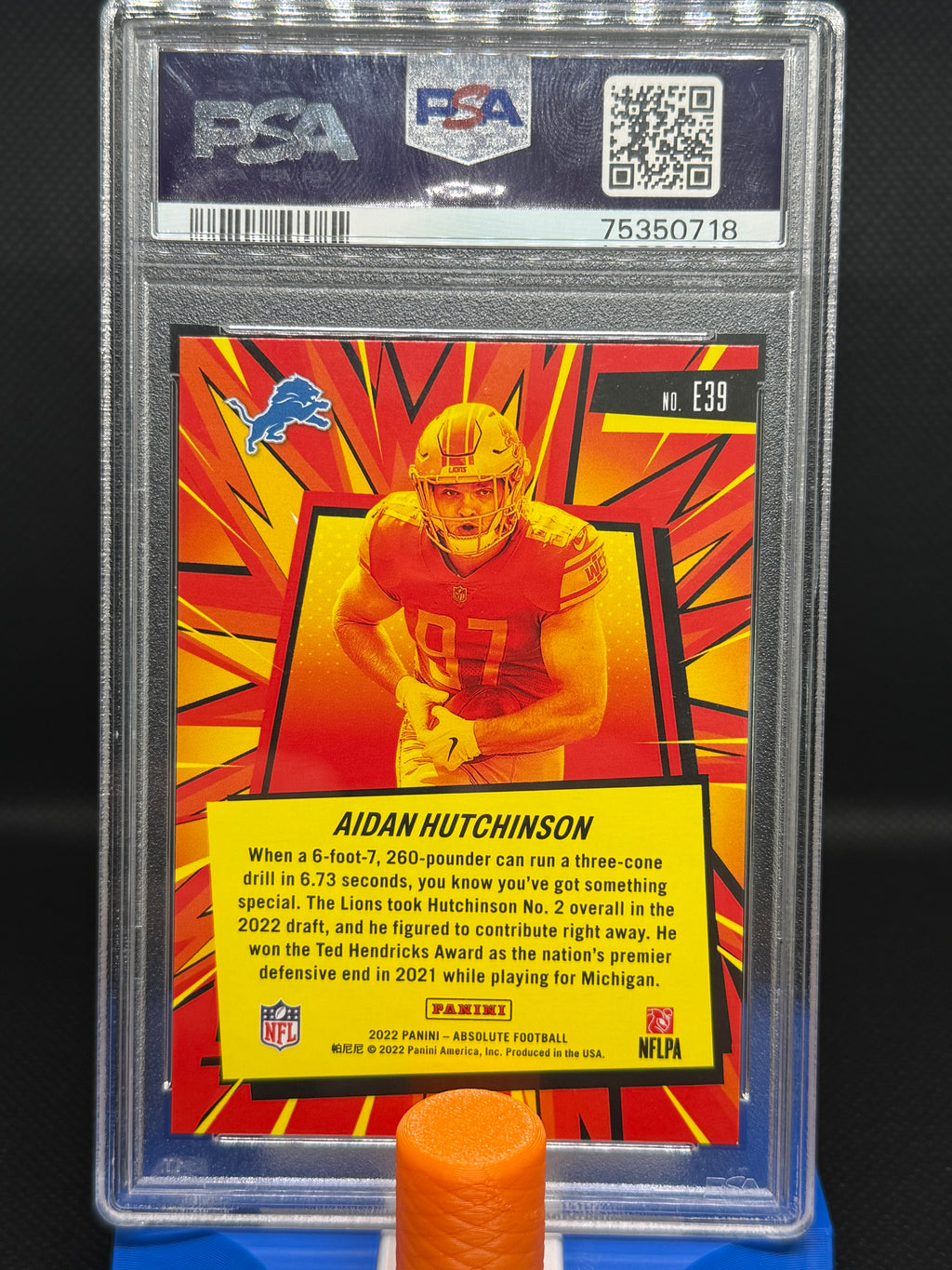 2022 Aidan Hutchinson Explosive PSA 9