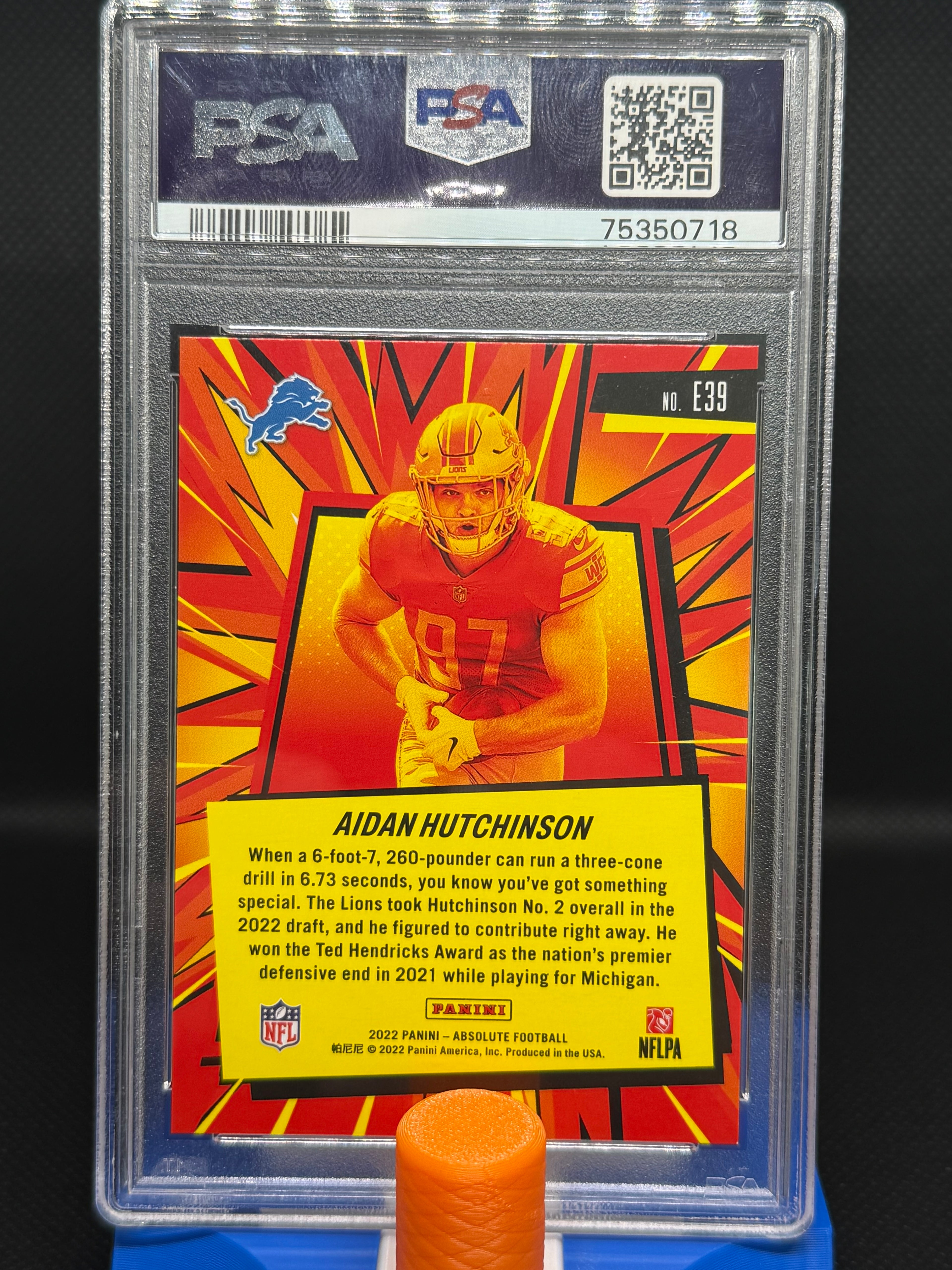 2022 Aidan Hutchinson Explosive PSA 9