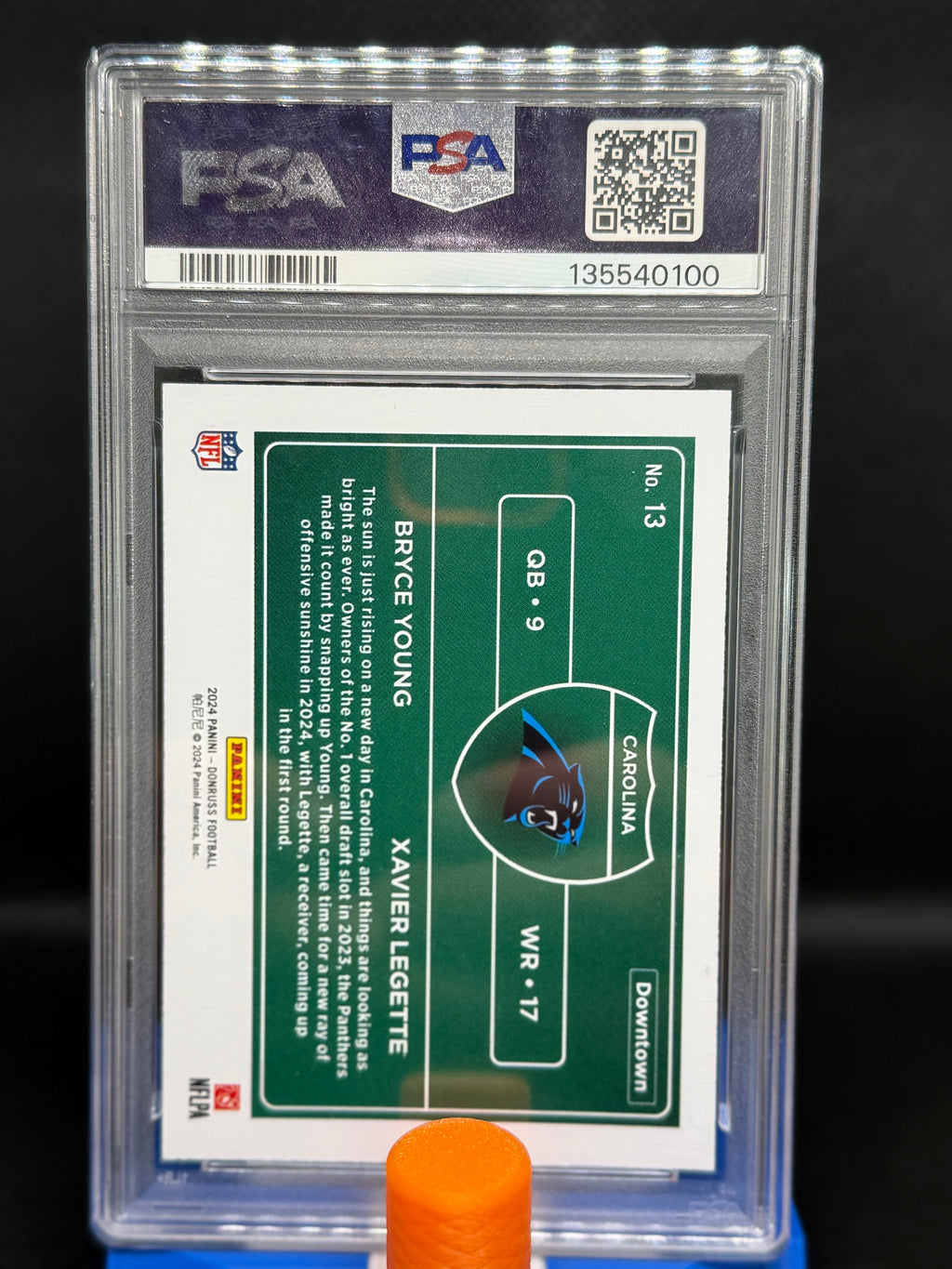 2024 Horizontal Dual Downtown Bryce Young and Xavier Legette PSA 10