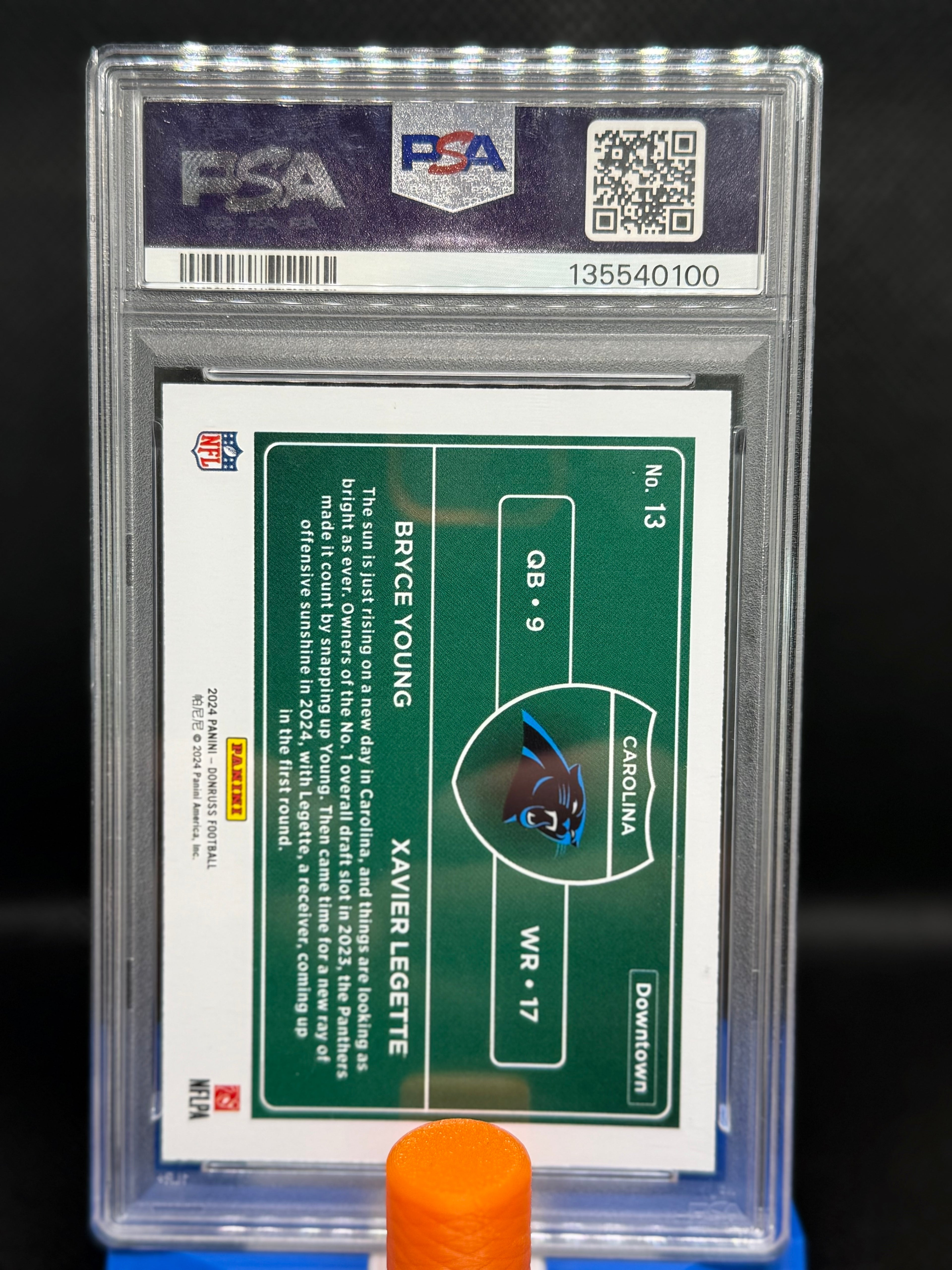 2024 Horizontal Dual Downtown Bryce Young and Xavier Legette PSA 10