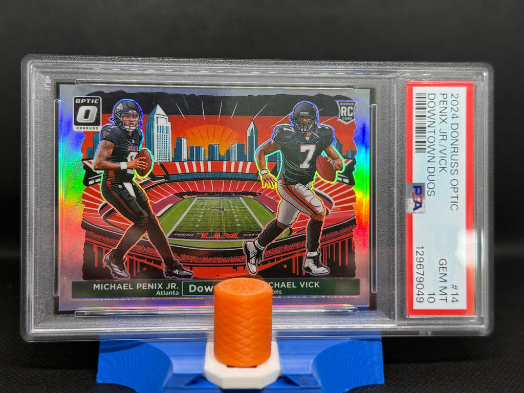 2024 Horizontal Dual Downtown Michael Penix and Michael Vick on a PSA 10