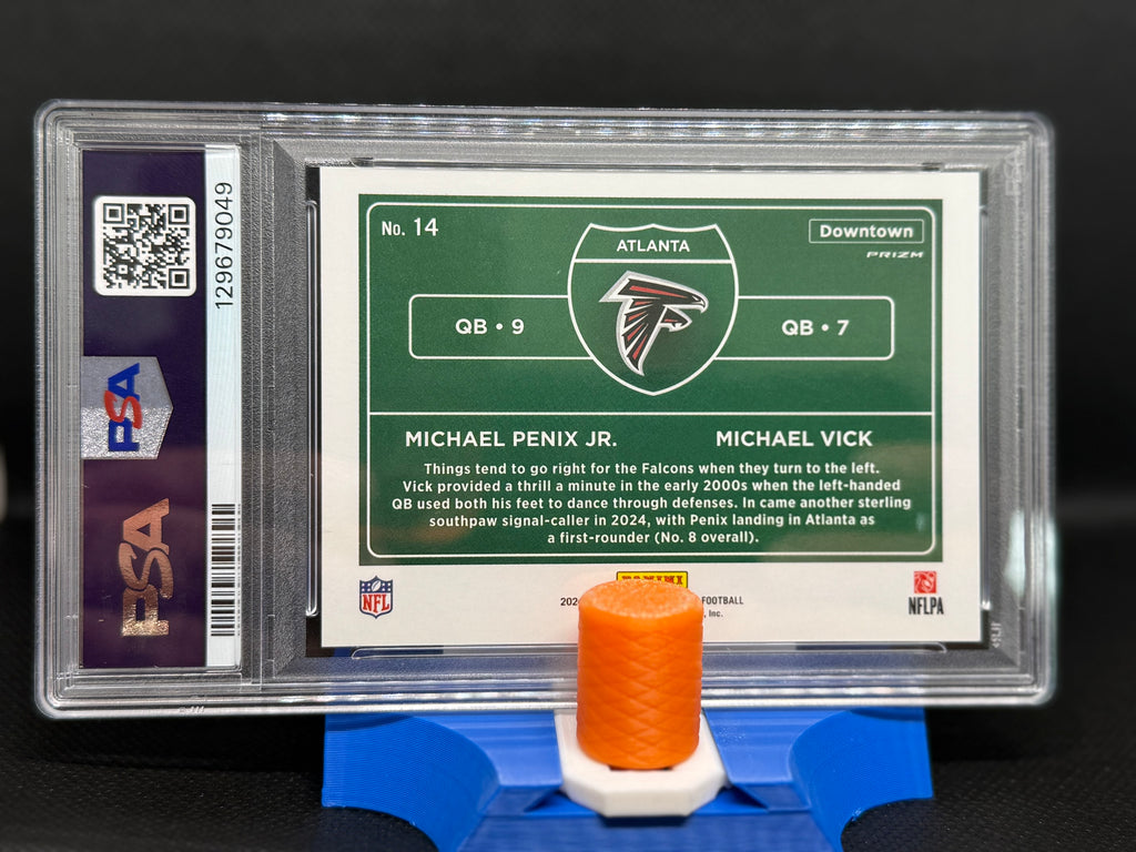 2024 Horizontal Dual Downtown Michael Penix and Michael Vick on a PSA 10