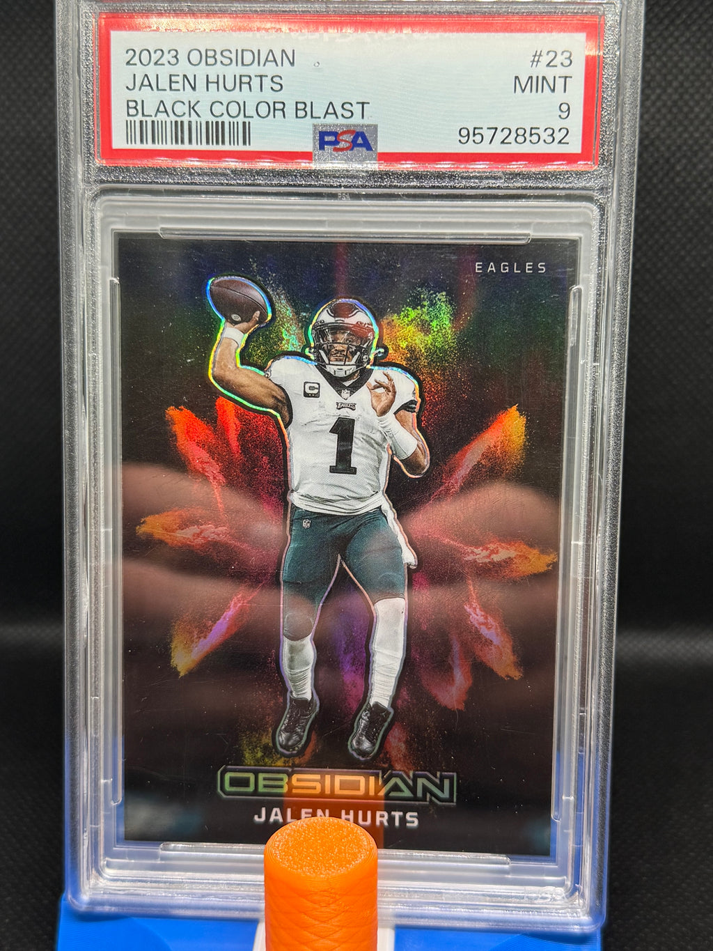2023 Jalen Hurts Black Color Blast Obsidian PSA 9